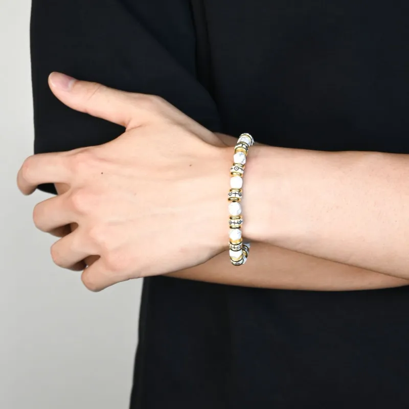 DRAGON LI White Turquoise Bracelets Unisex-3