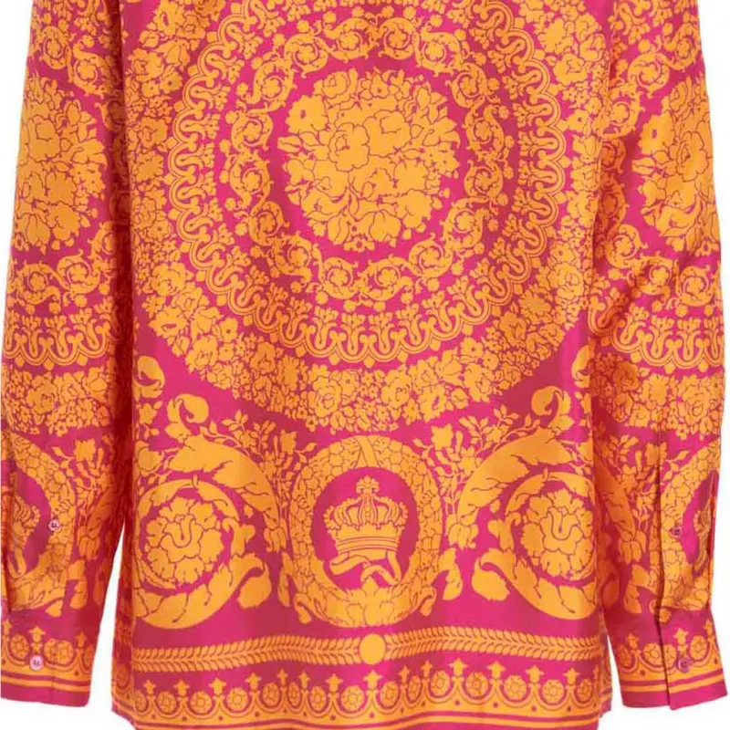 VERSACE Shirts Men Orange-4