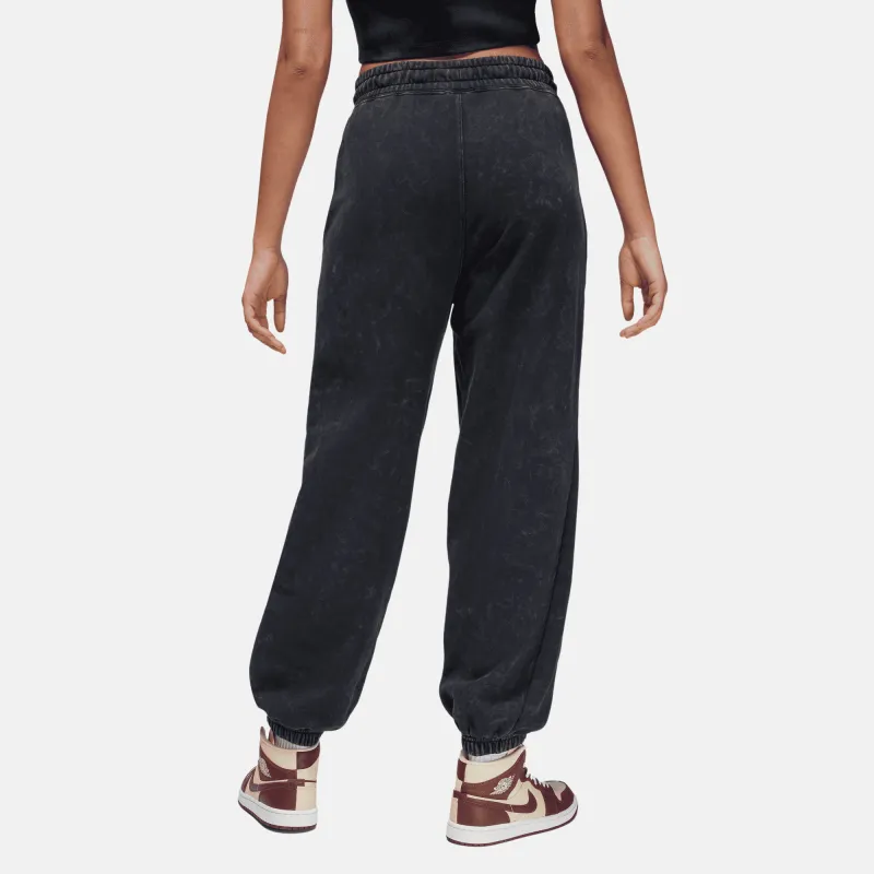 Jordan Flight Fleece Knitted Sweatpants Women's Black-4