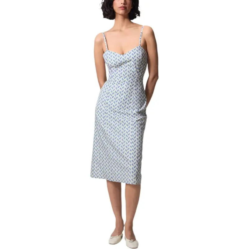 Rouje Slip Dresses Women's Blue Print-1