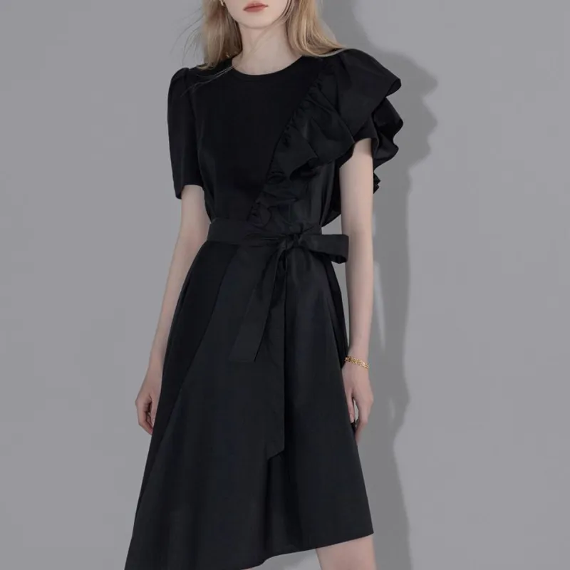 Dme Short Sleeved Dresses Women's Black-1