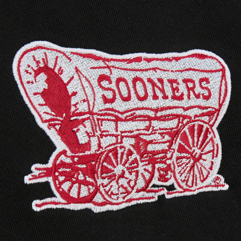 Travis Scott X Mitchell & Ness Oklahoma Sooners Overlap Pullover Hoodie-2