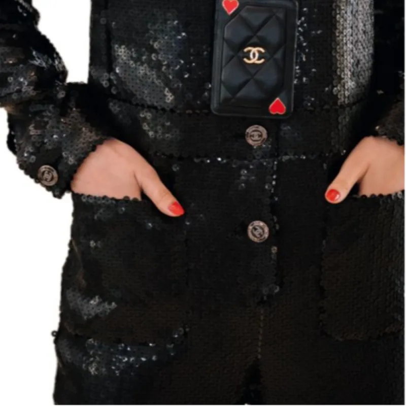 CHANEL Jumpsuits Women's Black-1