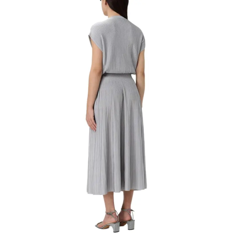 EMPORIO ARMANI Short Sleeved Dress Women's Pearl Gray-1