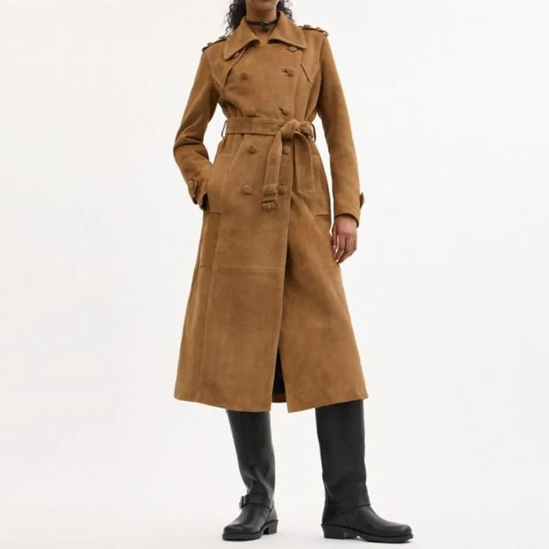 COACH FW24 Leather Jacket Women's Cedar-1