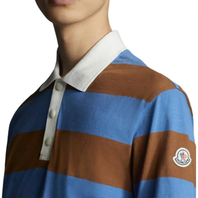 Moncler SS22 Polo Shirts Men Blue-3