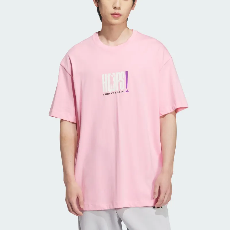 Adidas BASKETBALL SS25 T Shirt Men's Light Pink-3
