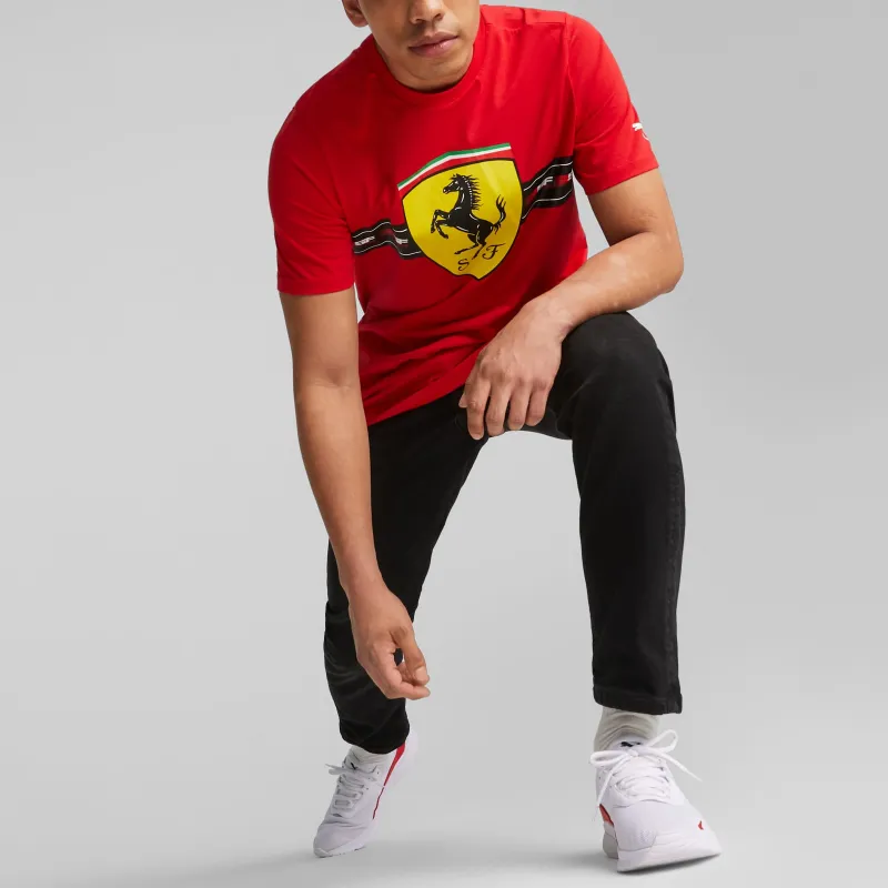 PUMA Scuderia Ferrari Race Heritage Big Shield T-Shirt T-Shirt Men's Race Red-3