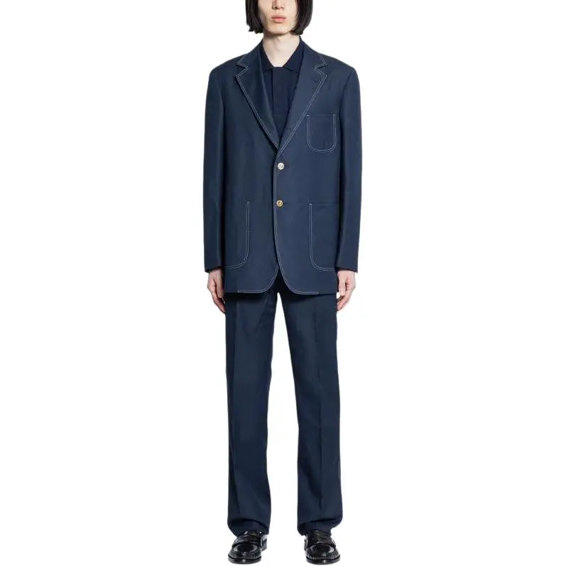 THOM BROWNE Low rise Straight leg Trousers-3