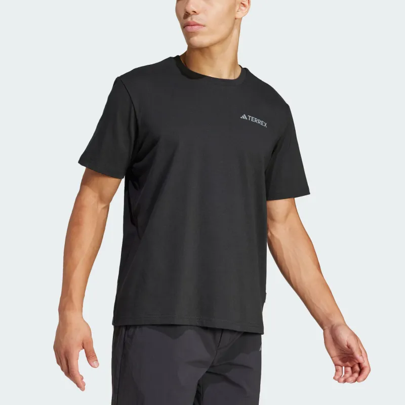 Adidas Terre POLYGIENE GRAPHIC T Shirt Men's Black-2