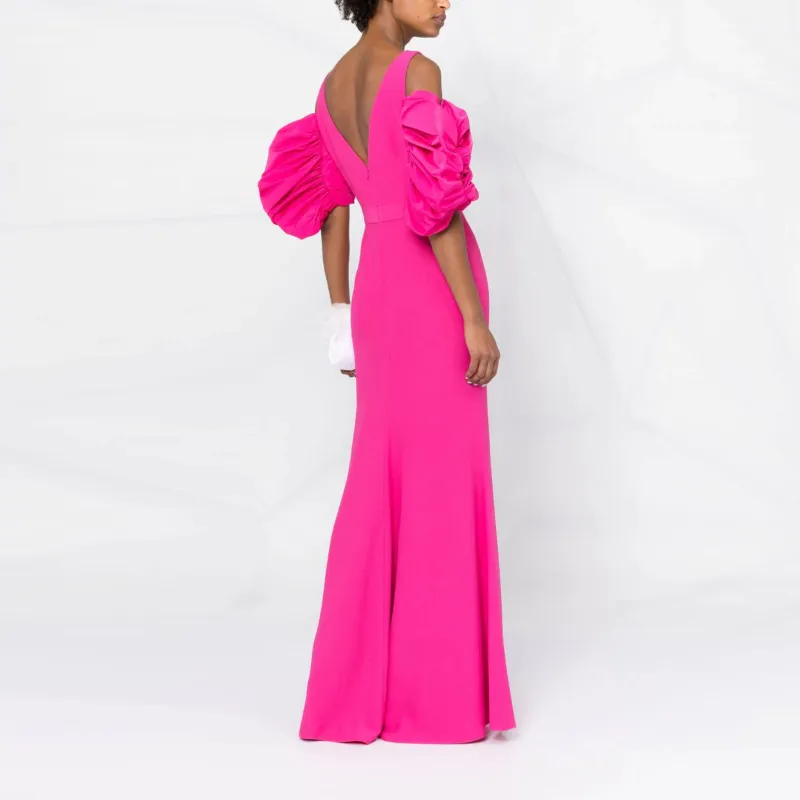 Alexander McQueen Off shoulder Long Gown-2