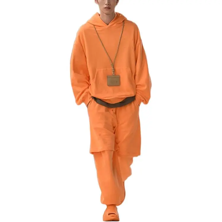 LiNing Vital Series Knitted Sweatpants Men's Cloud Brocade Orange-2