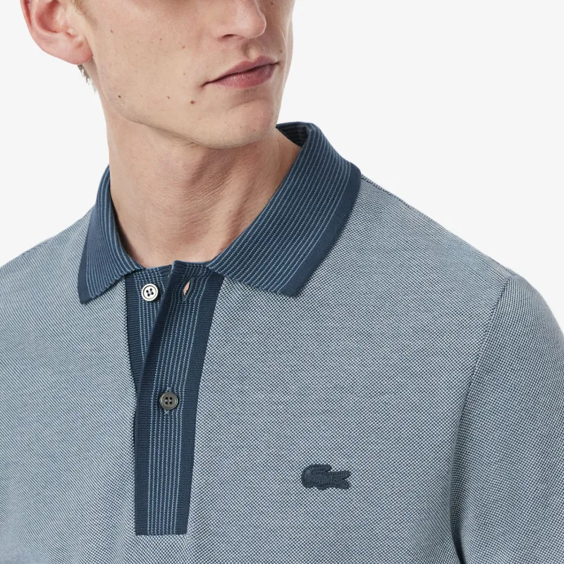 LACOSTE Polo Shirt Men's Light Gray Blue-3