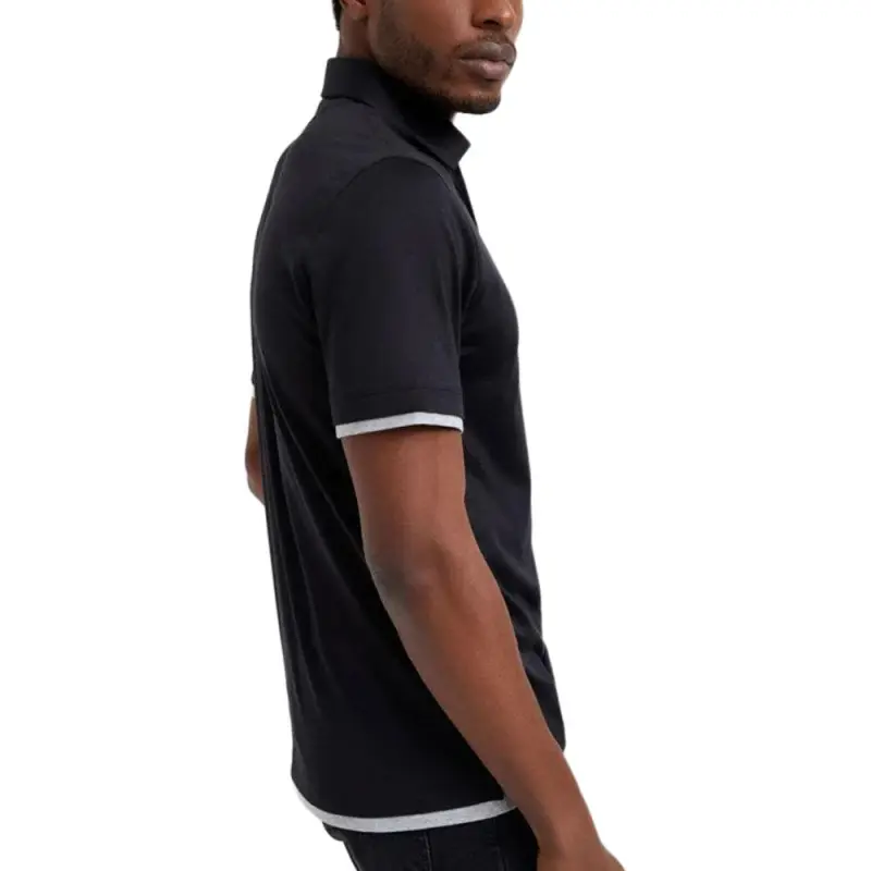 Brunello Cucinelli Contrast Trim Short Sleeved Polo Shirt-3