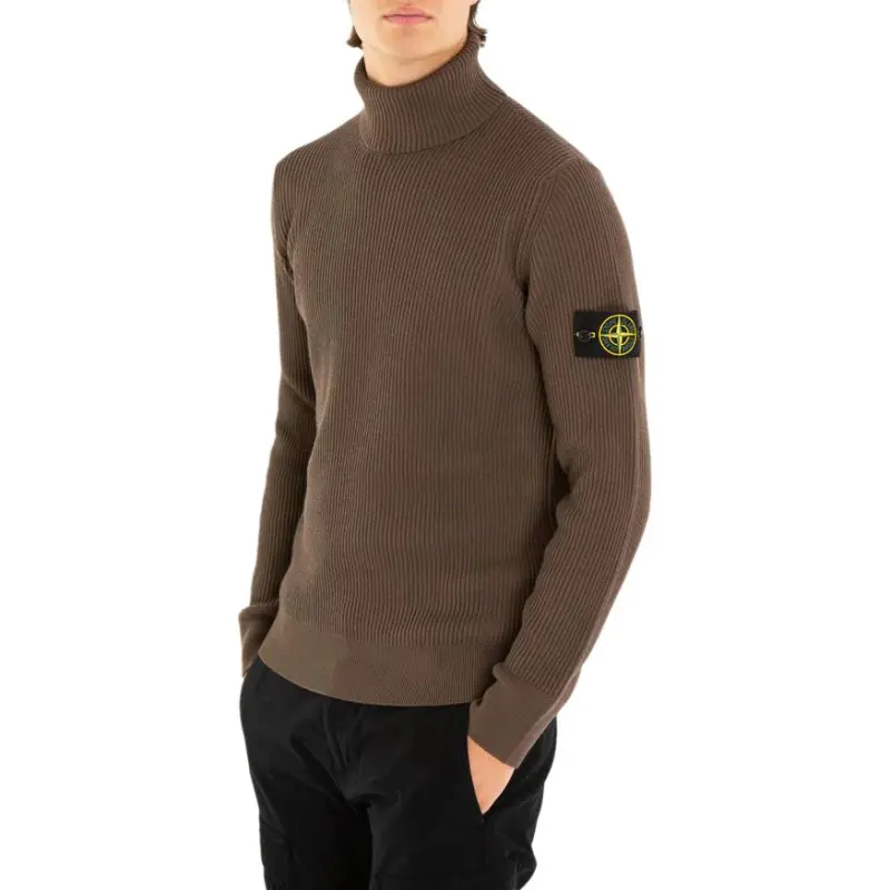 STONE ISLAND Wool Ribbed Sweater-4
