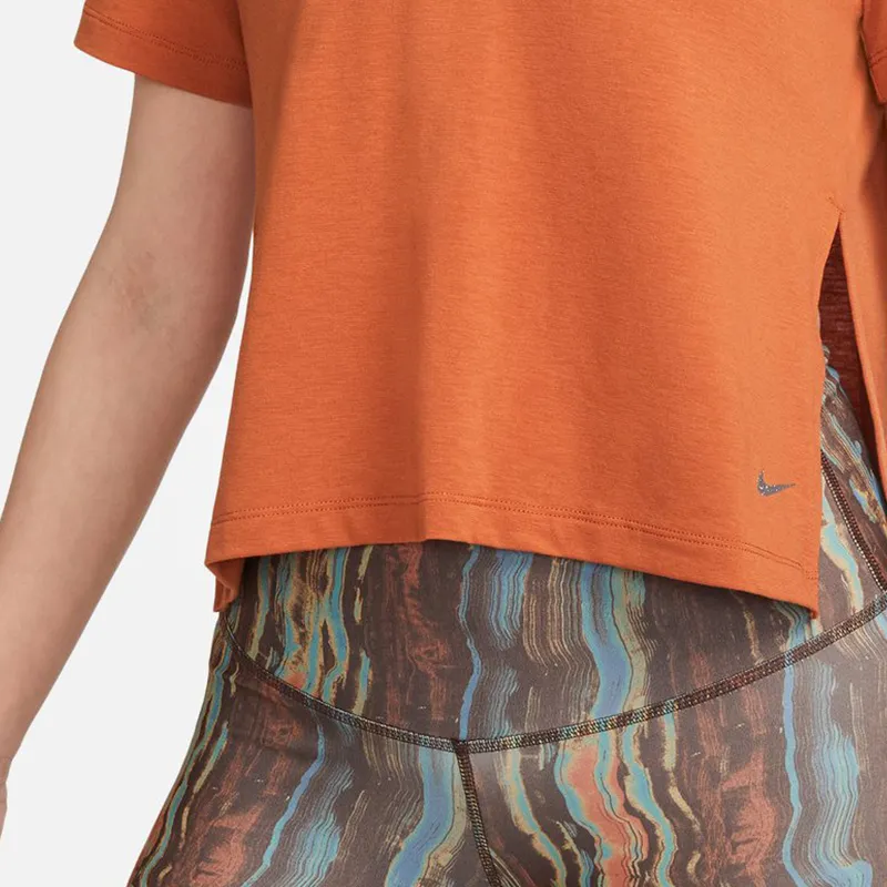 Nike T Shirts Women's Orange-2