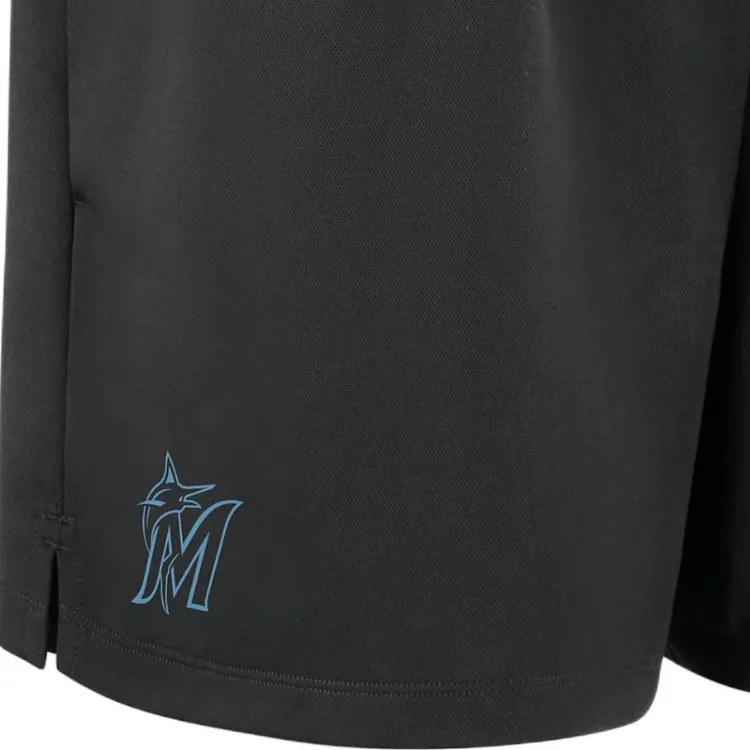 Nike Miami Marlins Authentic Collection Practice Sports Shorts Women's Black-2