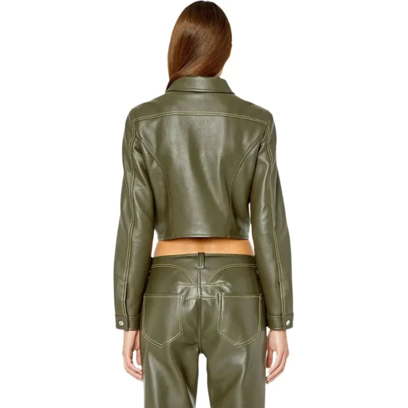 DIESEL Jackets Women's Green-4