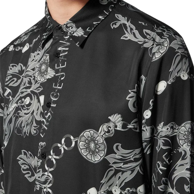 VERSACE Shirts Men Black-1