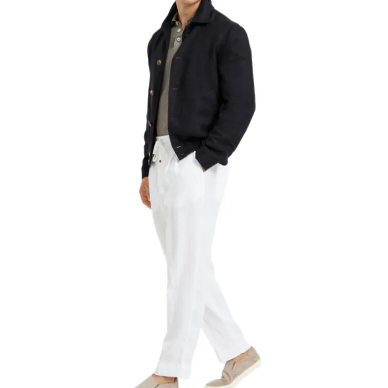 Brunello Cucinelli Ribbed knit Polo Shirt-3