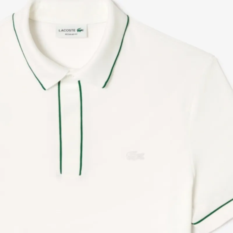 LACOSTE Logo embroidered Contrast trim Polo Shirt-4