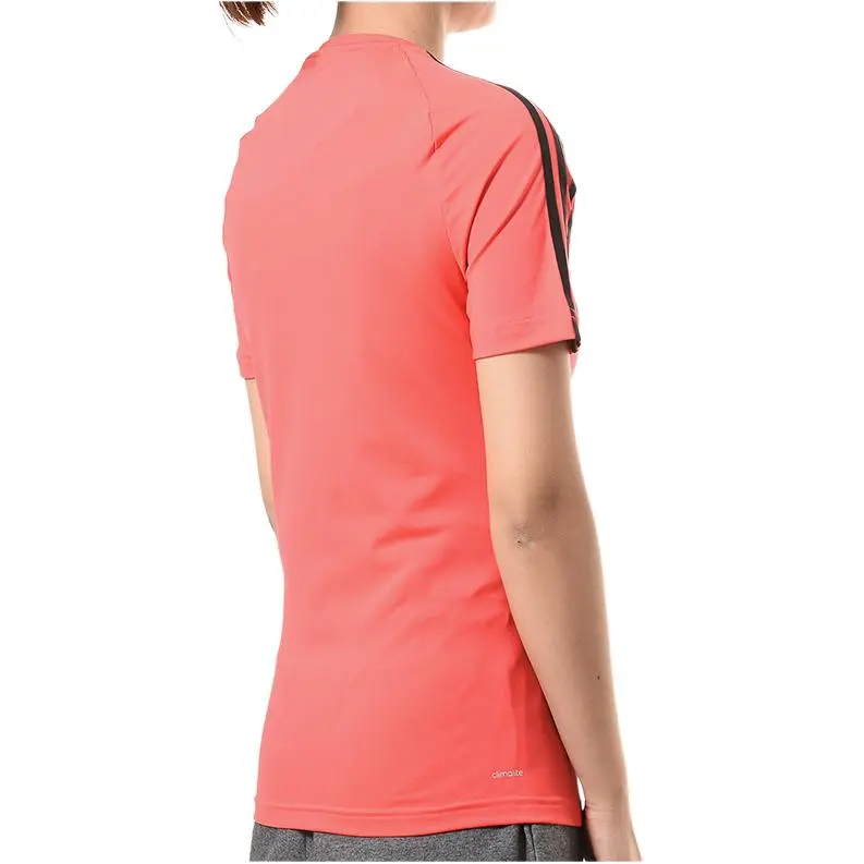 Adidas Raglan Sleeve T Shirt Women's Red-3