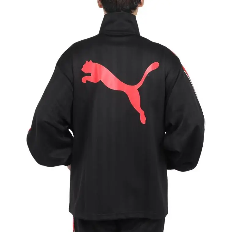 PUMA Knit SHADOW STRIPE Jackets & Coats Men's Black-3