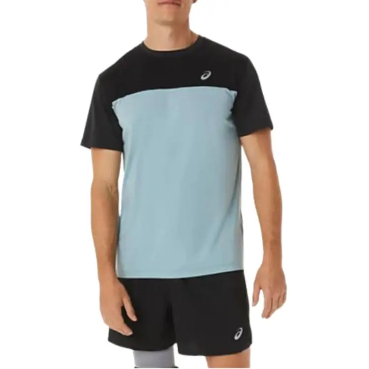 Asics T Shirts Men Light Blue-3