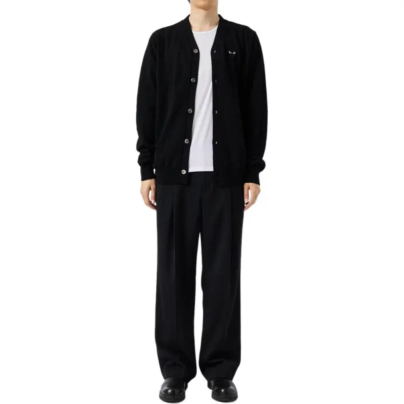 CDG Play SS24 Sweater Unisex Black-2