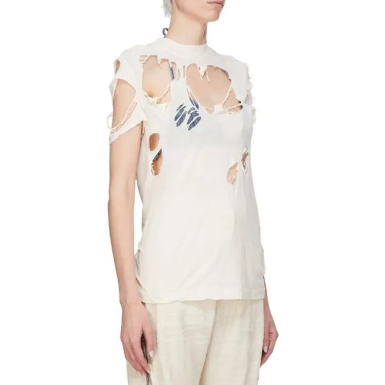 Rick Owens DRKSHDW Small Level Tee 'Natural'-4