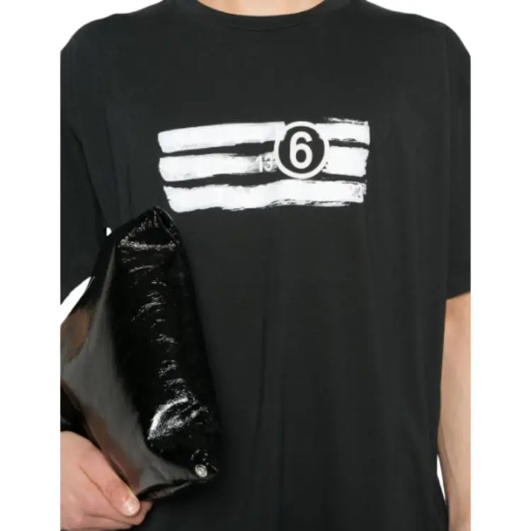 MM6 Maison Margiela Numbers print T shirt-4