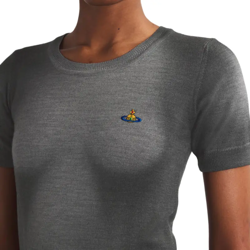 Vivienne Westwood Logo Embroidered Knitted Top-4