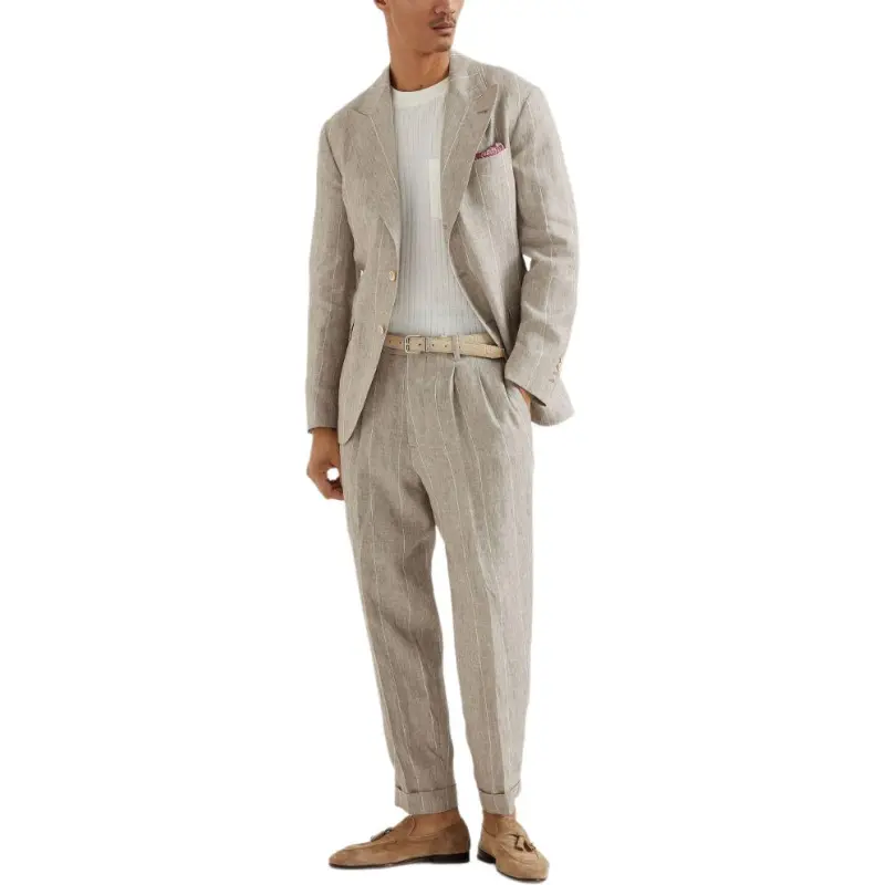 Brunello Cucinelli Striped Trousers-1