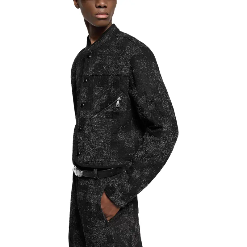 LOUIS VUITTON Denim Bouclette Flight Jacket-2