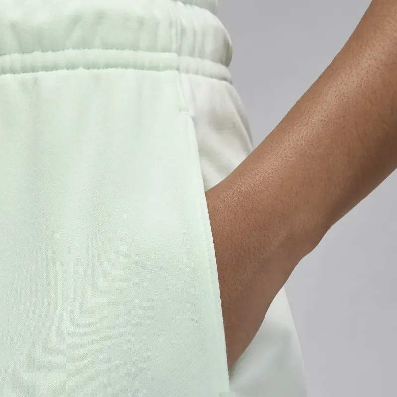 Jordan Brooklyn Fleece Casual Shorts Women's Light Green-4
