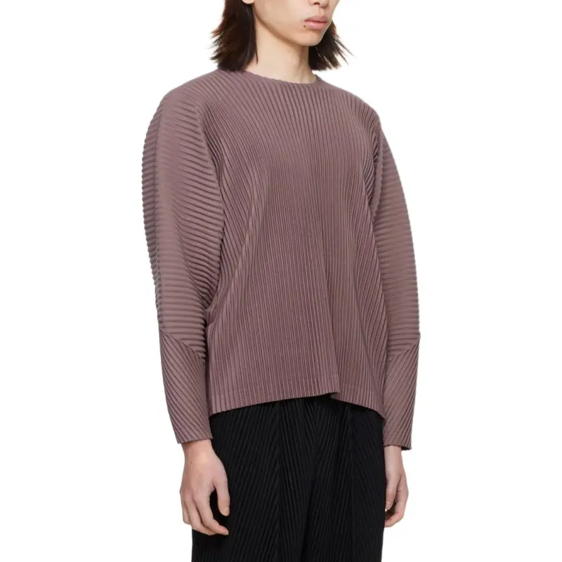 Homme Plissé Issey Miyake T Shirt Men's Rose Brown-2