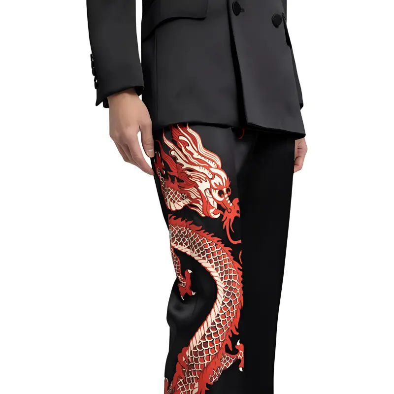 GUCCI Love Parade Dragon Pants-4