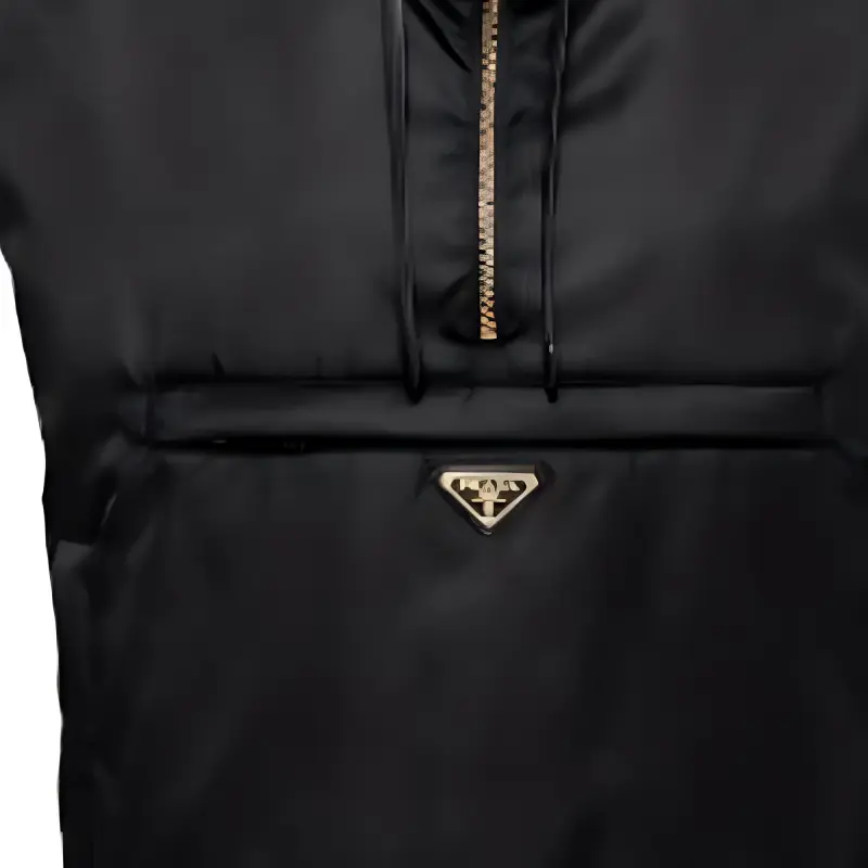 PRADA Half Zipped Drawstring Gilet-5