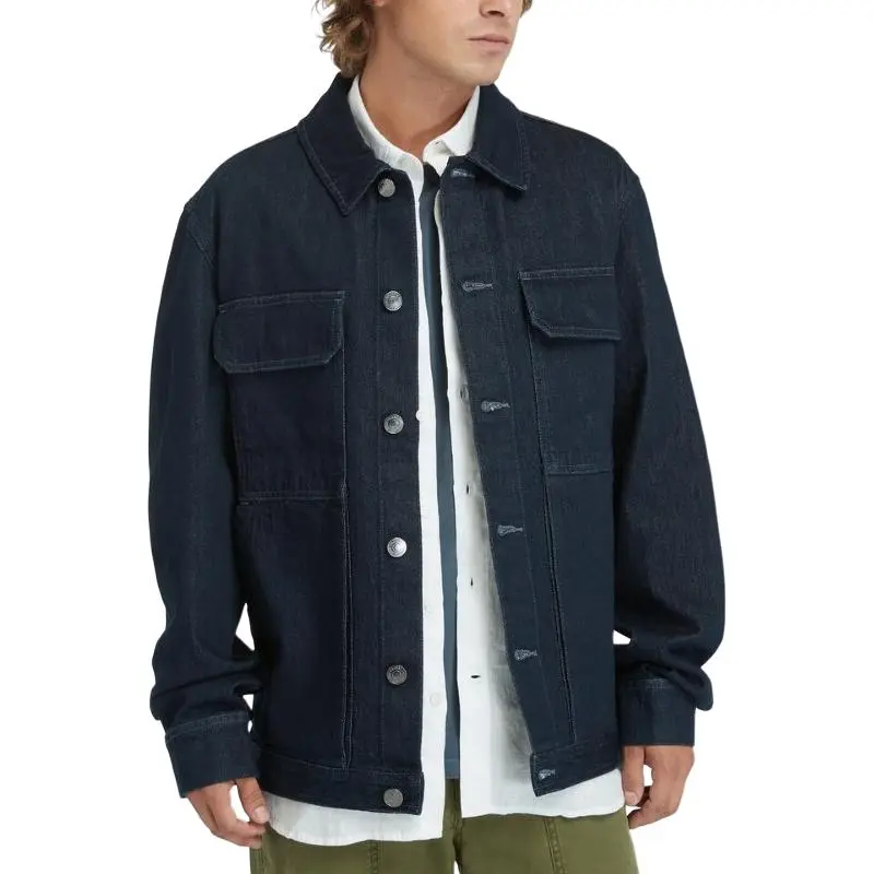 Timberland Denim Jacket Men's Navy Blue-2