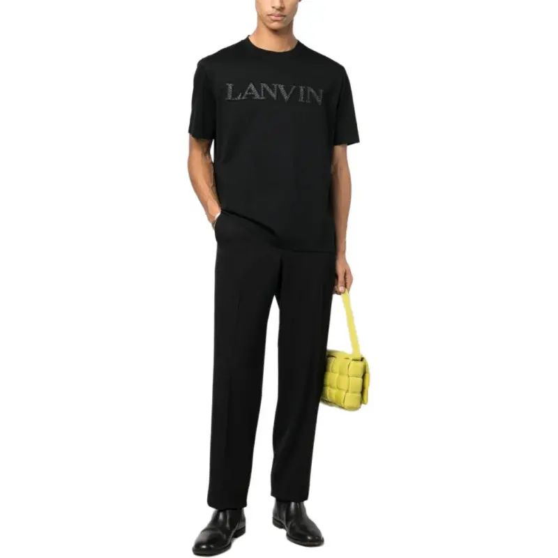 Lanvin Tonal Embroidery T Shirt-1