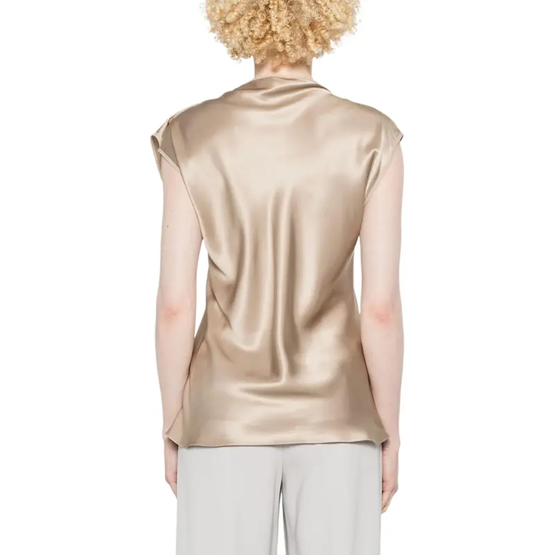 GIORGIO ARMANI Double faced Silk satin Long Dress-2