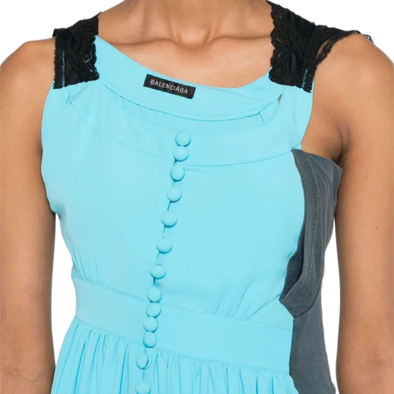 Balenciaga Asymmetric Panelled Dress-4