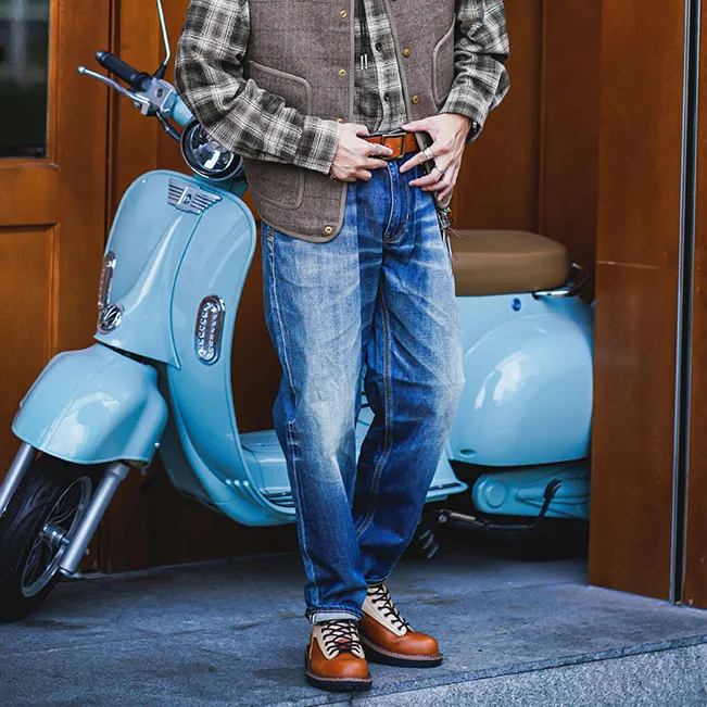 TEKABLU Jeans Men Blue-5