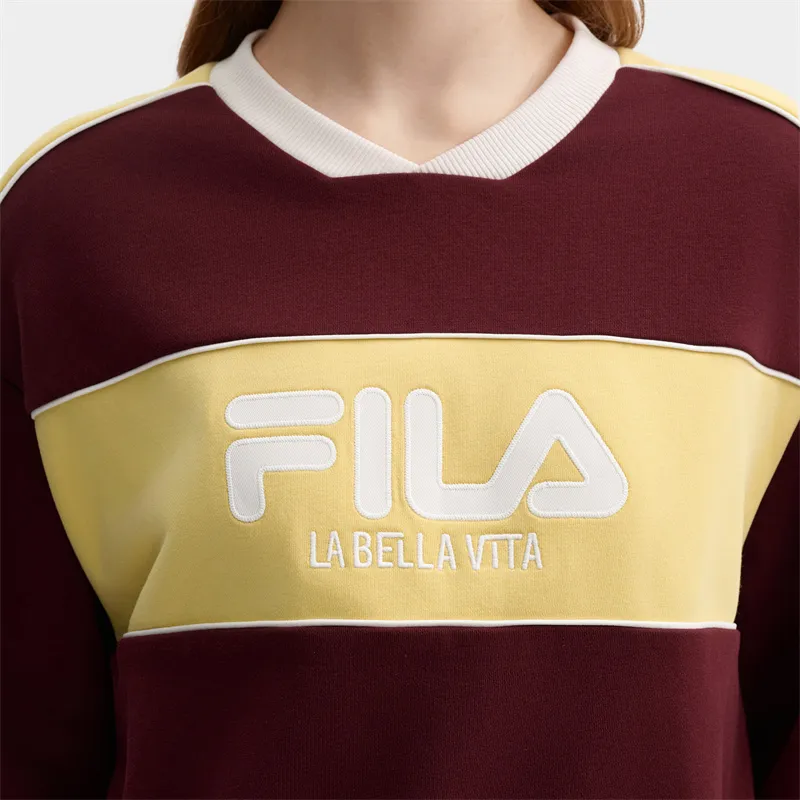 FILA Sweatshirt Women's Brewed Red-2