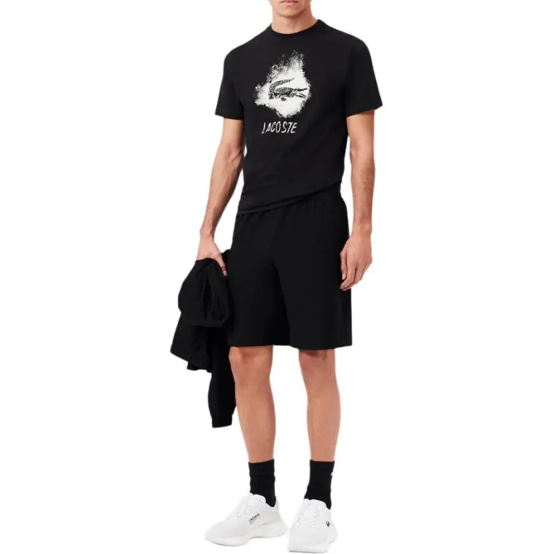 LACOSTE Logo embroidered Track Shorts-3