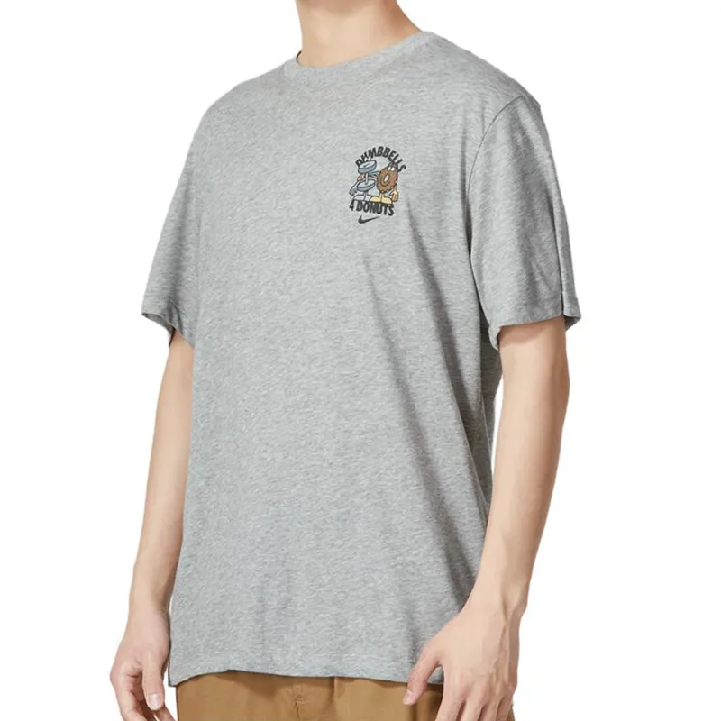 Nike T Shirts Men Gray-2