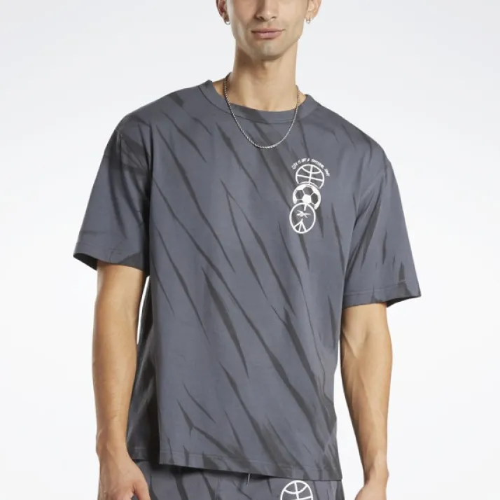Reebok T-Shirts Unisex Gray-3