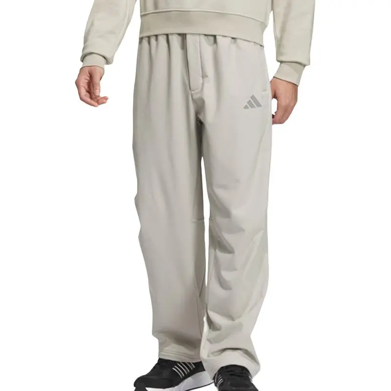 Adidas FW24 Athletic Trousers Men's Light Sesame Earth Gray-1