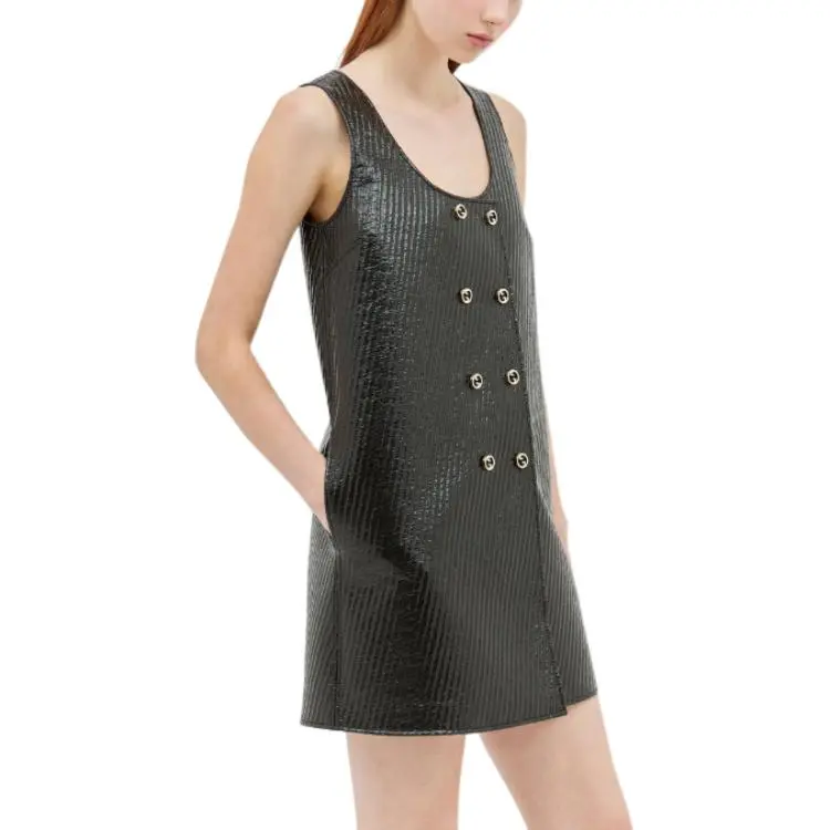 GUCCI Coated Mini Dress-5