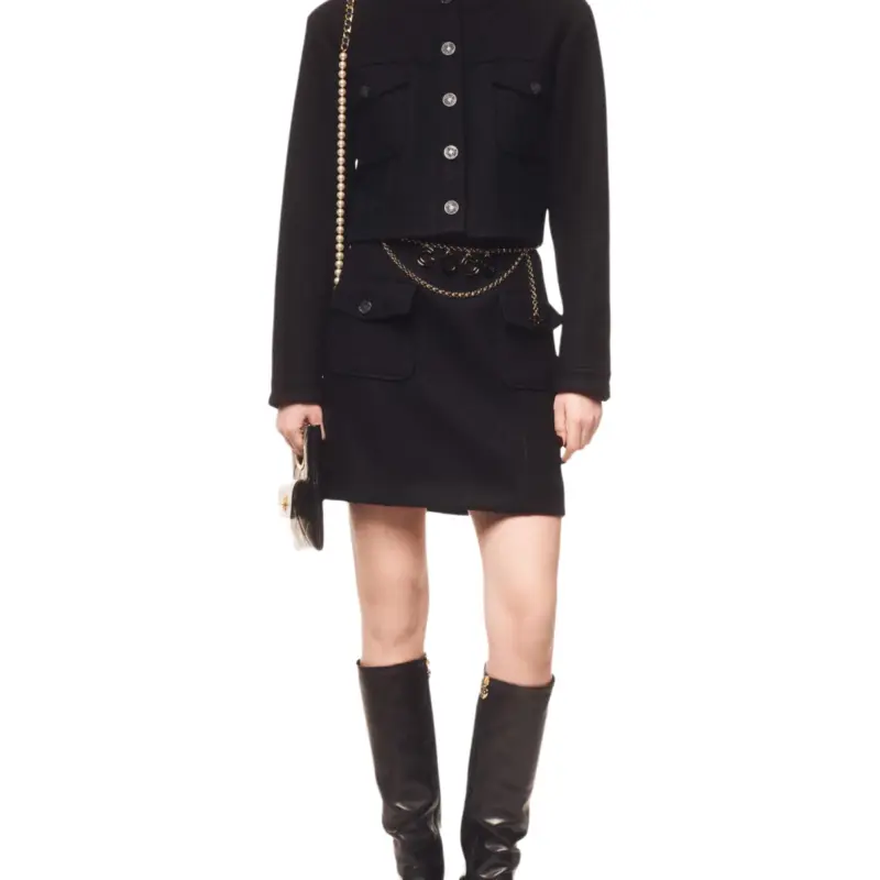 CHANEL 24 Fall Winter Jackets & Coats Women's Black-4